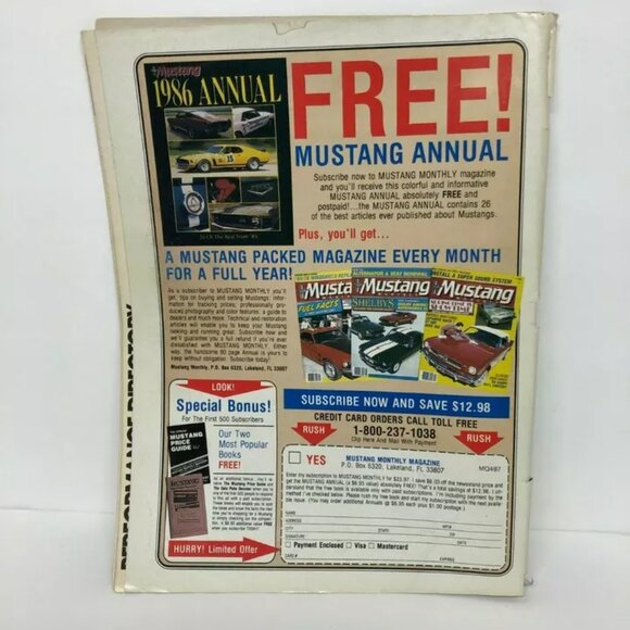 Vintage Hot Rod Magazine Mustang April 1987 - New Rust Prevention Tricks - Picture 2 of 6